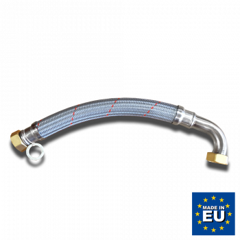Flexschlauch, sauerstoffdicht, super flexibel - mit einem 90° Bogen